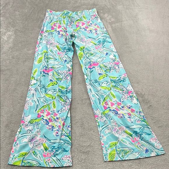 NEW Lilly Pulitzer XXS Bal Harbour Palazzo Bali‎ Blue Sway This Way - Picture 8 of 10